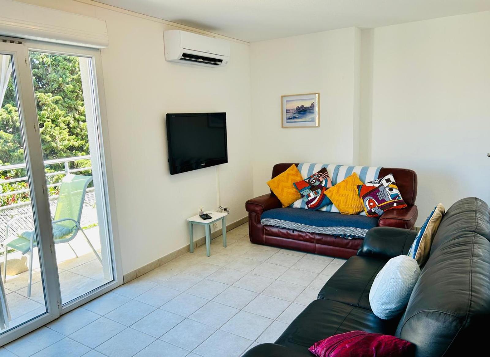 Nautilus Joli T3 Appartement Terrasse Climatisation Sete Bagian luar foto